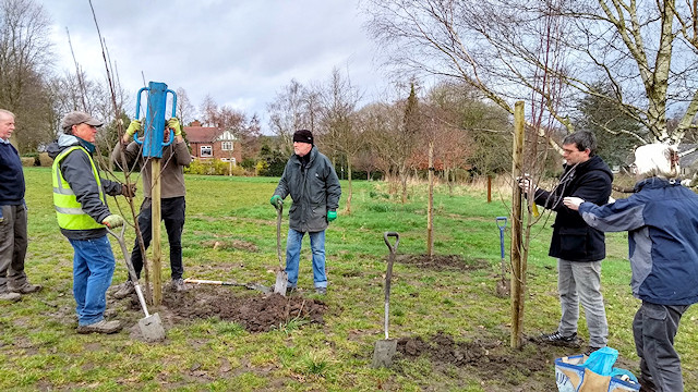 Planting of trees on Tuesday 18 February