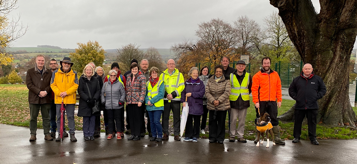 Representatives of Friends of the Park, Local Councillors, Stockport Council Officers and TLC Operatives.