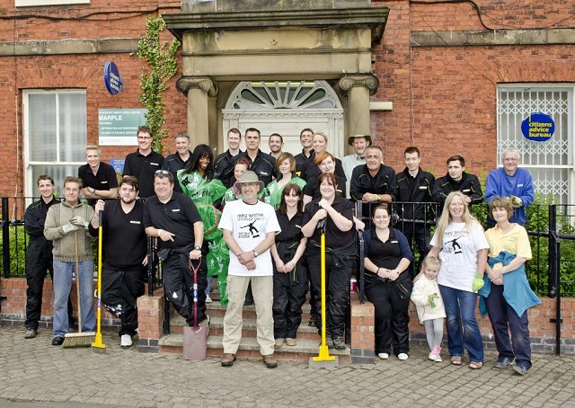 Photo-call at the War Memorial