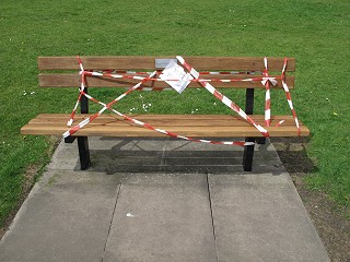 Bench dediczated to Walter and Gladys Moon after