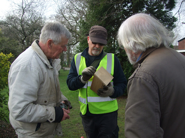 Nest boxes donated by Marple Naturalists