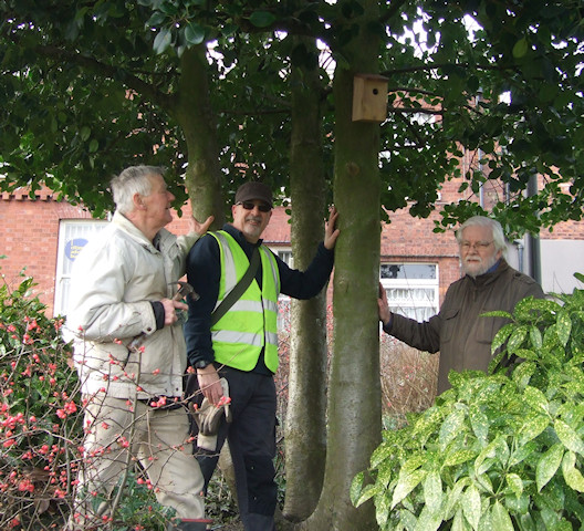 Nest boxes donated by Marple Naturalists
