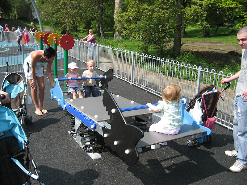 An Ocean See-Saw like the one installed in Memorial Park